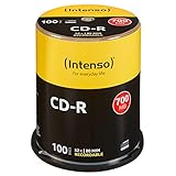 Intenso CD-R 100er Spindel 700MB 52x Speed CD-Rohlinge