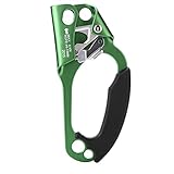 Alomejor Climbing Ascender Right Hand Climbing Descender Lift Ascender für 8mm-13mm Rope Handle Clamp Zubehör(Grün)