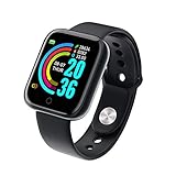 Fitness-Tracker, Smartwatch mit Blutdruckmessgerät, Herzfrequenzmesser, Aktivitätstracker mit Schlafmonitor, Schrittzähler für Männer und Frauen