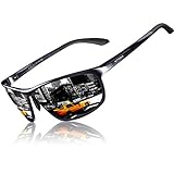 KITHDIA Herren Sportbrille Polarisiert Sonnenbrille Treiber Glasses Sonnenbrillen Al-Mg Metallrahme Ultra leicht #2179