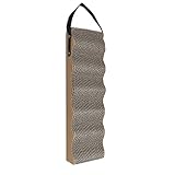 Navaris Katzen Kratzbrett zum Aufhängen aus Karton - 45 x 13 x 5 cm Kratzpappe Kratzmatte - Kratz Pappe Katzenbrett für die Krallen Deiner Katze