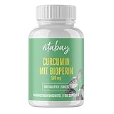 Vitabay Curcumin mit Bioperin 500 mg • 360 vegane Tabletten • Curcuma C3 Komplex