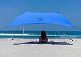 Neso Zelte Strand Zelt mit Sand Anker, Portable Baldachin Sunshade - 2,1m x 2,1m - Patentierte verstärkte Ecken (Immergrün Blau)