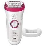 Braun silk-épil 9 9–521 – Wet & Dry schnurlose Elektrische Haarentfernung Epilierer für Frauen