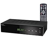 auvisio Kabelreceiver: 3in1-Digital-Receiver für DVB-C, DVB-T2 & Webradio, Mediaplayer, H.265 (TV Receiver)