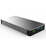 NINETEC NT-615 Powerbank / Akku Ladegerät 15000mAh aus Alu mit für Apple Iphone, iPad, Samsung, HTC, Motorola, Sony Xperia, Nokia, PSP, LG, Kindle & viele weitere Geräte