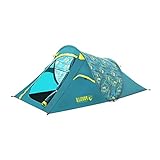 Bestway Pavillo Wurfzelt Coolrock 2 220x120x90 cm, selbstaufbauendes Zelt für einen schnellen Aufbau, mit wasserdichten Nähte für 2 Personen