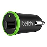 Belkin universal KfZ-Ladegerät mit USB-Anschluss (2.4A, 12 Watt, geeignet für iPhone, iPad, iPod, Smartphones und Tablets) schwarz
