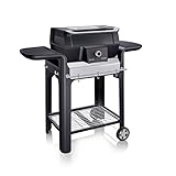 Severin SEVO GTS PG 8107 Grill mit 500°C BoostZone und Grillwagen, 3.000 Watt - Schwarz
