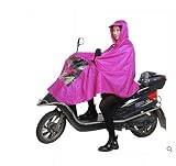 TIANTANSAN Erwachsene Regenmantel Motorrad Reiten Regenmantel Doppel Elektrofahrzeug Batterie Auto Erhöhte Regenmantel Für Männer Und Frauen XXXXL (160-185 cm) H