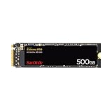 SanDisk Extreme PRO M.2 NVMe 3D SSD 500 GB interne SSD (Lebensdauer von bis zu 300 TBW, 3D-NAND-Technologie, 3.400 MB/s Lesegeschwindigkeiten, 410.000 IOPS)