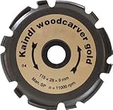 Holzschnitzfräser Raspelscheibe Kaindl Woodcarver Gold 115mm