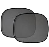 Demarkt Sonnenschutz Auto Baby mit UV Schutz, Kinder Auto-Sonnenschutz UV Schutz Sonnenblenden für Autoscheiben Sonnenschutz, Schwarz, 44 * 36 cm