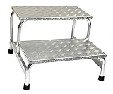 Alu-Montagetritt 2-stufig, HxBxT: 39x61x59cm, Marke: Szagato (Arbeitspodest Stufentritt Tritt Trittleiter Aluminium)