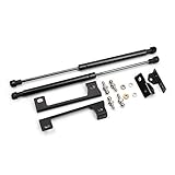 HIGH FLYING für Focus MK3 2012-2017 Edelstahl Motorhauben Gasfeder Schwarz 2 Stück (Nicht für ST, RS)