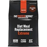 THE PROTEIN WORKS Diät-Ersatzmahlzeit Extreme | Vollwertige Mahlzeit, Immunsystem stärkende Vitamine, gesund, preiswert, nur Wasser hinzufügen | Chocolate Silk, 1kg