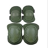 xiangshang shangmao Tactical Military Paintball Skate Ellenbogen Knieschützer Airsoft Combat Schutzset (Armeegrün)