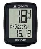 Sigma Sport Sigma BC 7.16 Fahrradcomputer, Schwarz, One size