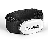 IGPSPORT HR40 Herzfrequenzmesser Wasserdichtes IPX7 Bluetooth & ANT + und Brustgurt Pulsuhren zum Laufen Radfahren Fitnessstudio kompatibel mit Garmin Polar Wahoo