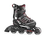 FILA Skates X-one Kinder Inlineskates Unisex Erwachsene, Unisex, 10620140, schwarz/rot, 41