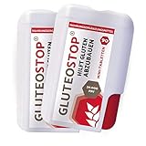 GluteoStop® - hilft Gluten abzubauen - Glutensensitivität - glutenarme Ernährung – Enzym (180 Mini-Tabletten)