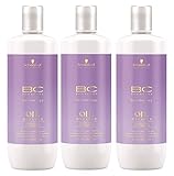 3er Schwarzkopf Professional Bonacure Oil Miracle Barbary Fig Oil Shampoo 1000 ml