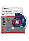 Bosch Professional Diamanttrennscheibe Diamond Metal Wheel (für Stahl, Edelstahl, Gusseisen, X-Lock, Ø 125 mm, Zubehör Winkelschleifer)