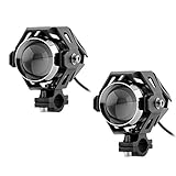 LemonBest® Motorrad LED Scheinwerfer 15W wasserdichte Leistungs Spotlight, Packung mit 2