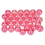 efco – Wachs Perlen, Kunststoff, Old Rose, 8 mm Durchmesser, 32-teilig,