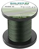 Balzer Iron Line 8-1500m geflochtene Schnur zum Spinnfischen, Farbe:Grün, Durchmesser/Tragkraft:0.10mm / 8.1kg