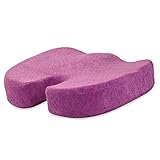 Z-ZH Memory Foam Sitzkissen für Bürostuhl, Auto, Rollstuhl & Flugzeug, orthopädische Stuhlauflage