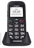 swisstone BBM 320c - GSM-Mobiltelefon mit großem beleuchtetem Farbdisplay, schwarz