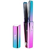 Deogra Mini Glätteisen Kabellos mit Ionen Technologie Klein USB Glätteisen Locken und Glätten, Keramik Haarglätter Tragbar für Reise umfassen Hitzebeständiger Beutel Meerjungfrau (MEHRWEG)