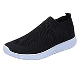 Riou-Stiefel Damen Laufschuhe Mesh Atmungsaktiv Wasserdicht Turnschuhe Outdoor Running Fitness Sportschuhe Schnürer Lässige Schuhe