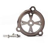Motorradabdeckung Sitz for Yamaha Tmax Tmax 530 DX SX 2012-2017 2018 2019 Motorradrahmen Loch-Abdeckung Front Drive Shaft-Abdeckung Schutzfolie (Color : Titanium)