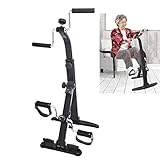 Guoyajf Heimtrainer für Arm und Bein - Arm & Bein-Trainingsgerät - Tragbarer Pedaltrainer - Fitnessgeräte für Senioren und Senioren - Falten Übung Fahrrad