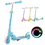 WeSkate Scooter Kinder Roller Tretroller Cityroller Kick Scooter klappbar mit KickStänder Kugellager ABEC 7 für Kinder ab 3 Jahre