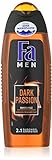 FA MEN 2in1 Duschgel Dark Passion mit Sandelholz und sinnlich-frischem Duft, 6er Pack (6 x 250 ml)