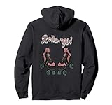 Vintage Roller Girl Skates Rollerskates Rollerskating Pullover Hoodie