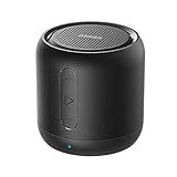 Anker SoundCore mini Bluetooth Lautsprecher, Kompakter Lautsprecher mit 15 Stunden Spielzeit, Fantastischer Sound, 20 Meter Bluetooth Reichweite, FM Radio und intensiver Bass