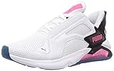 PUMA Damen LQDCELL Method WN's Gymnastikschuh, White Black-Luminous Pink, 39 EU