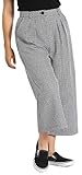 Hell Bunny Damen Gekürzt Harvey Hahnentritt Culottes - Schwarz, 22
