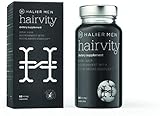 HALIER Hairvity Haar Vitamine und Haarmineralien für Männer, schnelles Haarwachsen, Zinktabletten, Schwefel, Nutri-Amino™ Komplex, Haarvitamine gegen Haarausfall, 60 Kapseln.