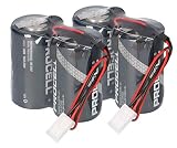 Set Batteriepack kompatibel ABUS Security-Center 2WAY-Funk-Außensirene 3V Procell FU2986 FU8220 FU8222 FUSG50000