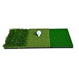 LIOOBO Golf-Übungsmatte Schlagmatte für Indoor-Outdoor-Golf-Trainingshilfen grün 3 Farben langes und kurzes Gras 30x60cm