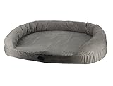 Nobby Komfort Matte oval mit Rand 'NATA' grau L x B x H: 120 x 82 x 25 cm