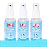 Ballistol Stichfrei Mücken- und Zeckenschutz 10 ml Pumpspray - Schützt zuverlässig vor Mücken, Zecken und Bremsen (3er Pack)