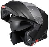 Bogotto V271 Motorrad Klapphelm Schwarz XXL