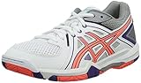 ASICS Damen Gel-Task W Volleyballschuhe, Weiß (White/Flash Coral/Parachute Purple), 39 EU