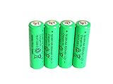 4 er Set Solar-Akku, leistungsstarke, wiederaufladbare Batterien AA- NiMH, 800mAh